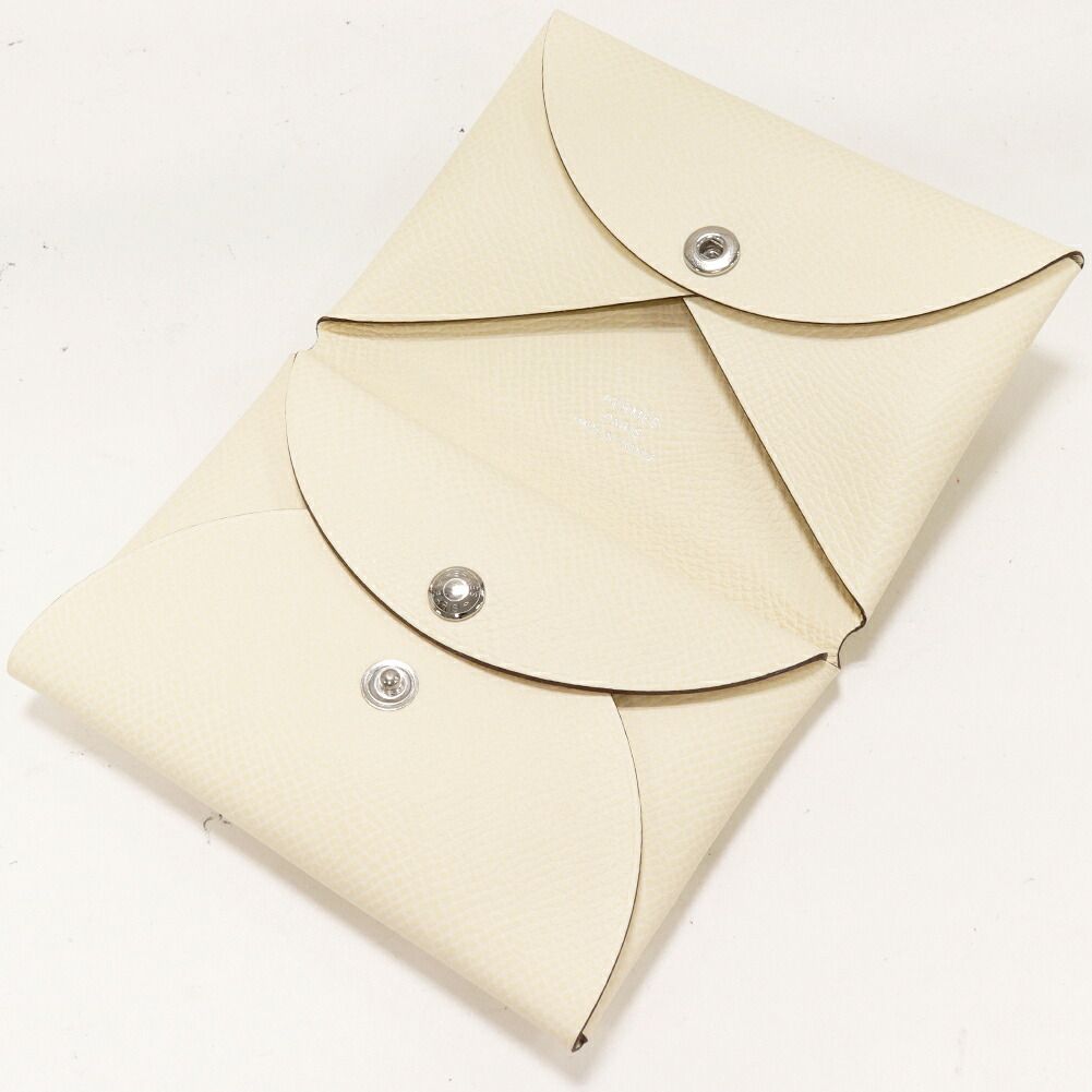 Hermes Calvi Duo Epsom Card Coin Case