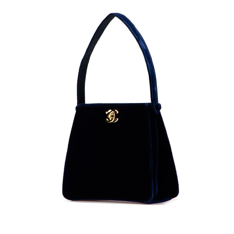 Chanel Coco Mark Velour Handbag
