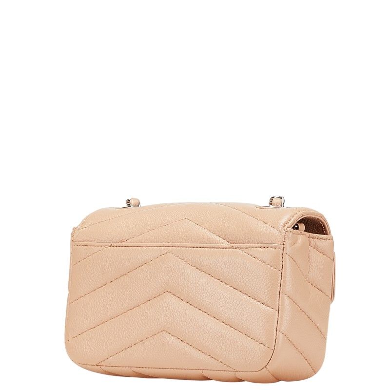 Chanel Coco Mark Chevron Caviar Shoulder Bag