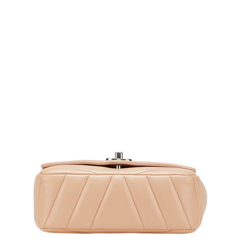 Chanel Coco Mark Chevron Caviar Shoulder Bag