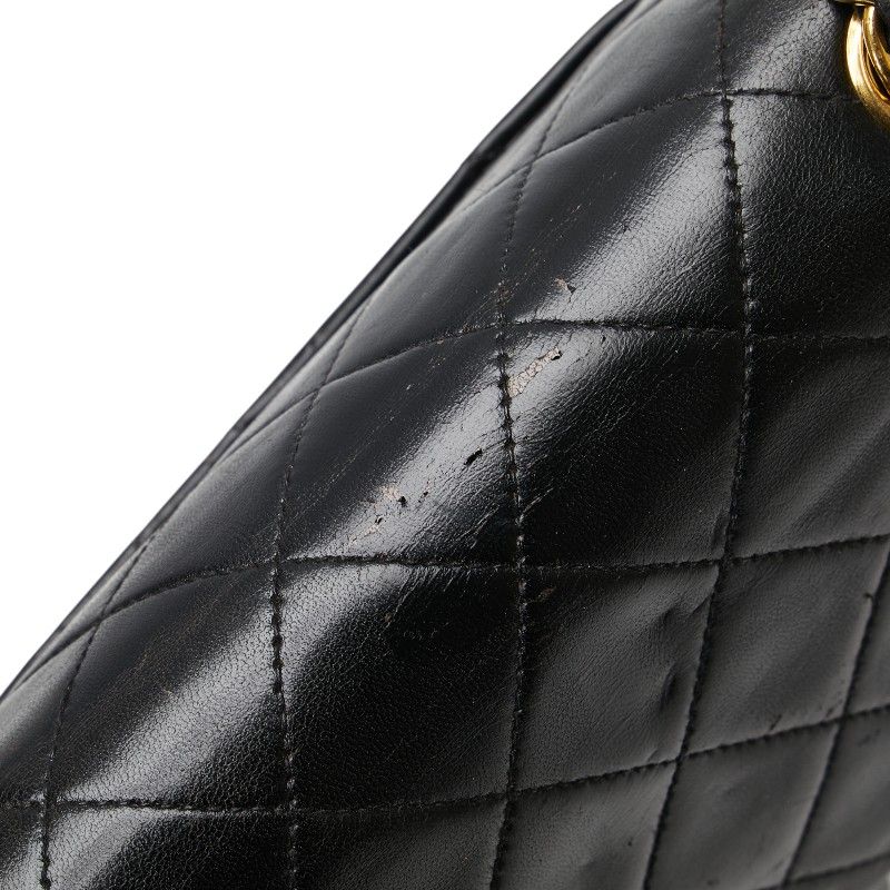 Chanel Matelasse 25 Lambskin Double Flap Chain Shoulder Bag