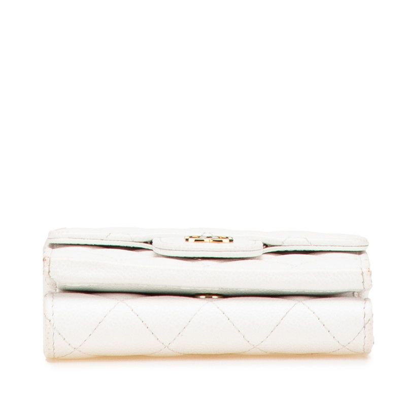 Chanel Matelasse Caviar Skin Compact Wallet