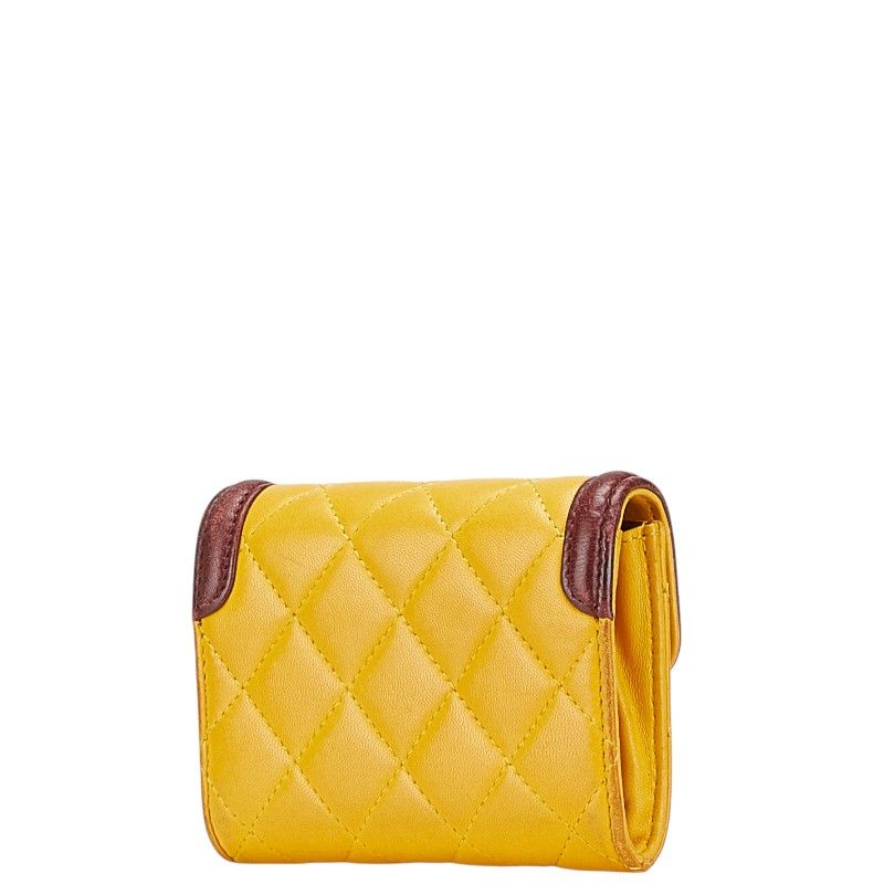 Chanel Matelasse Lambskin Coin Case Card Case