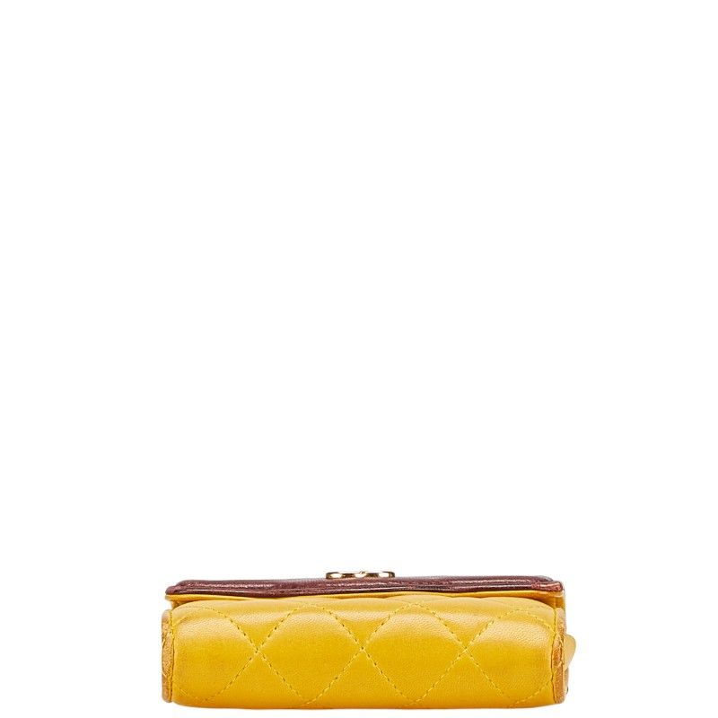Chanel Matelasse Lambskin Coin Case Card Case