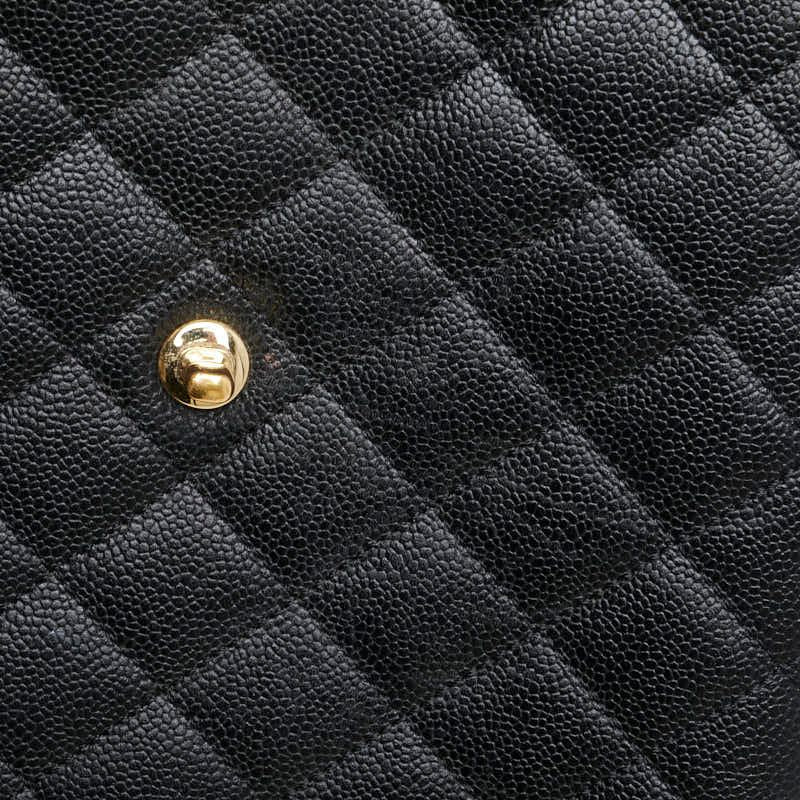 Chanel Coco Mark Matelasse Caviar Skin Handbag