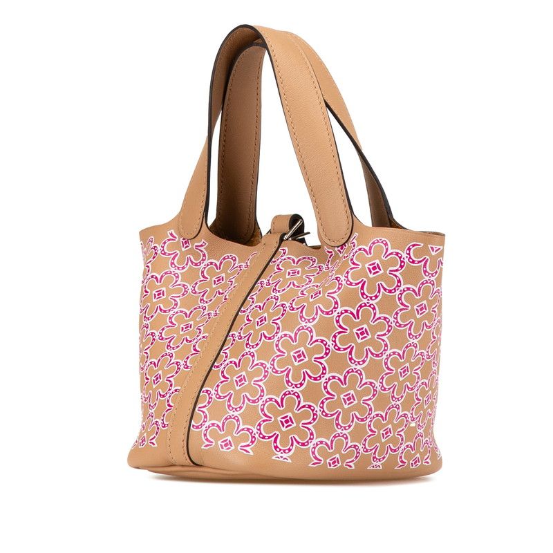 Herm s Picotin Lock Micro Lucky Daisy Swift Handbag