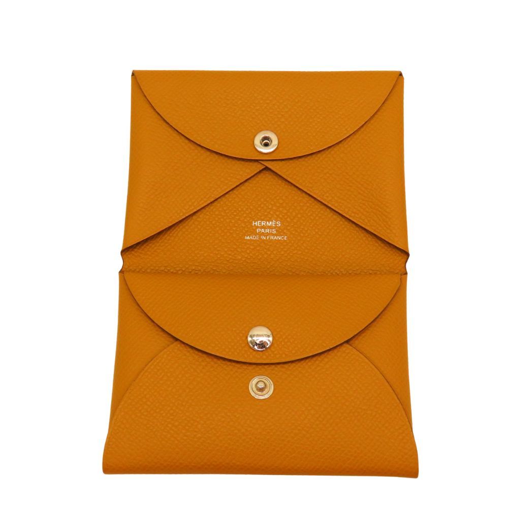 Hermes Calvi Duo Epsom 2way Coin Case Card Case