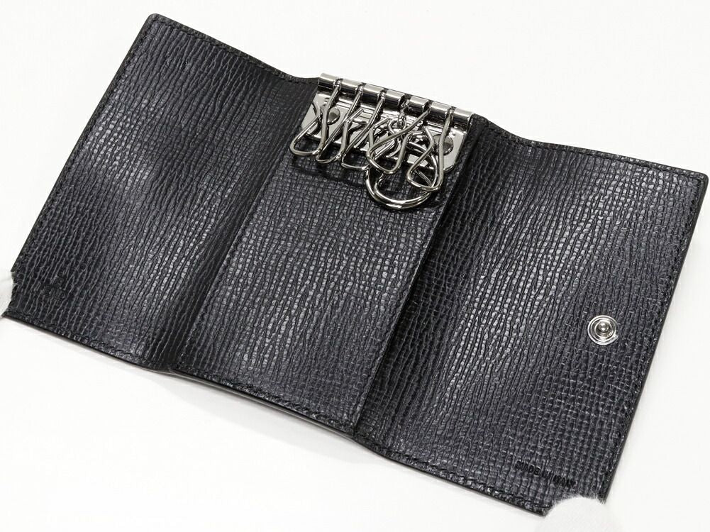 Fendi PVC Canvas 6 Key Case Black 8AP079 00VRE F0XB8