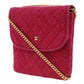 Chanel Chain Pouch Cotton 2way Shoulder Bag