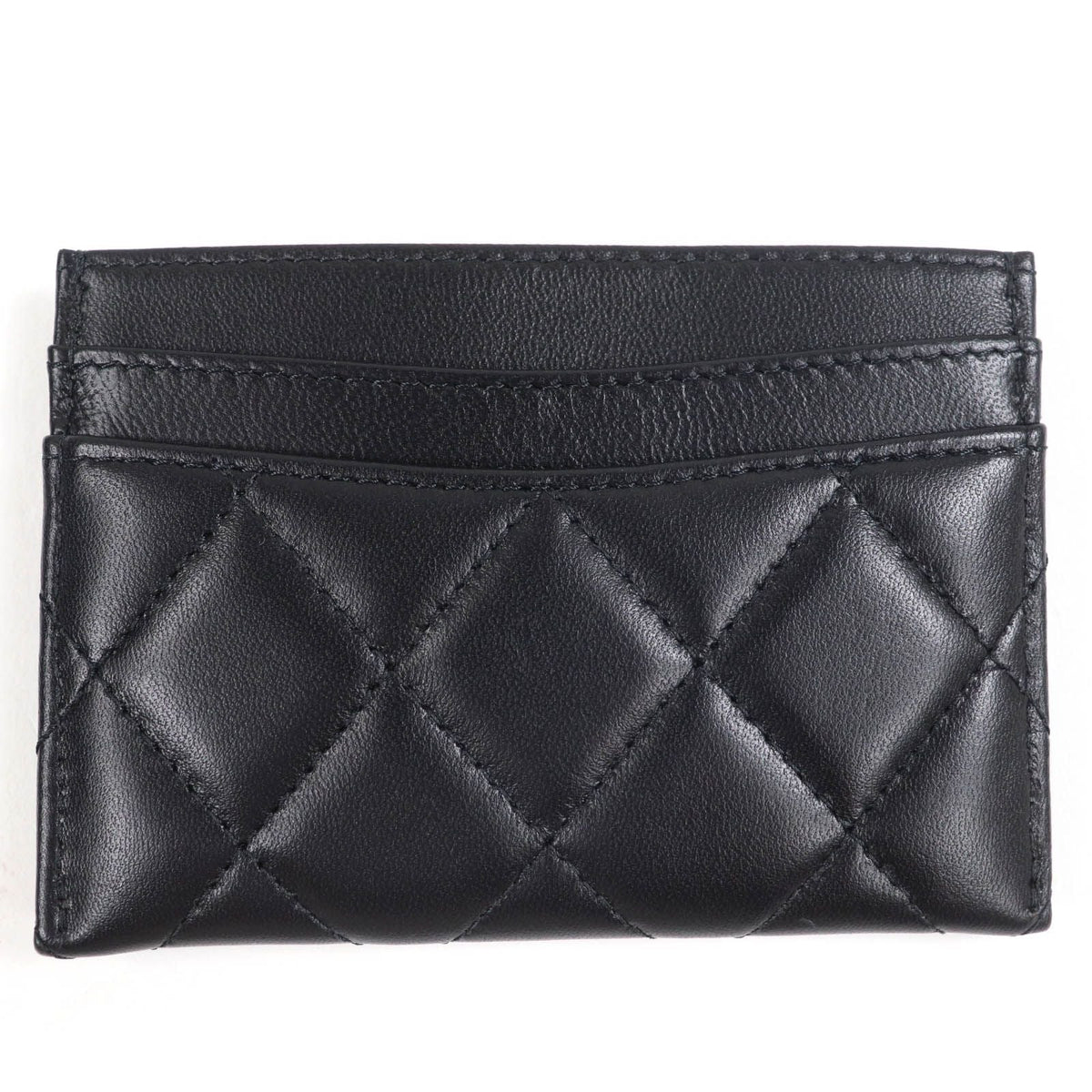 Chanel Card Case Matrasse COCO Mark Lambskin Card Case