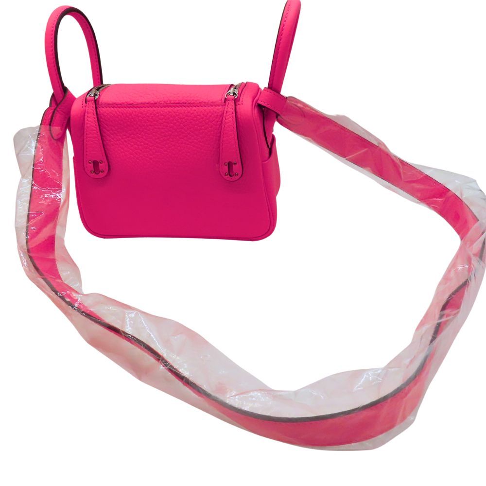 Hermes Lindy Mini Taurillon Clemence Shoulder Bag
