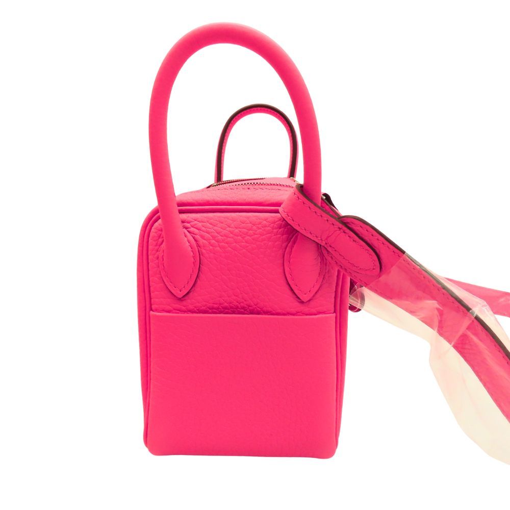 Hermes Lindy Mini Taurillon Clemence Shoulder Bag