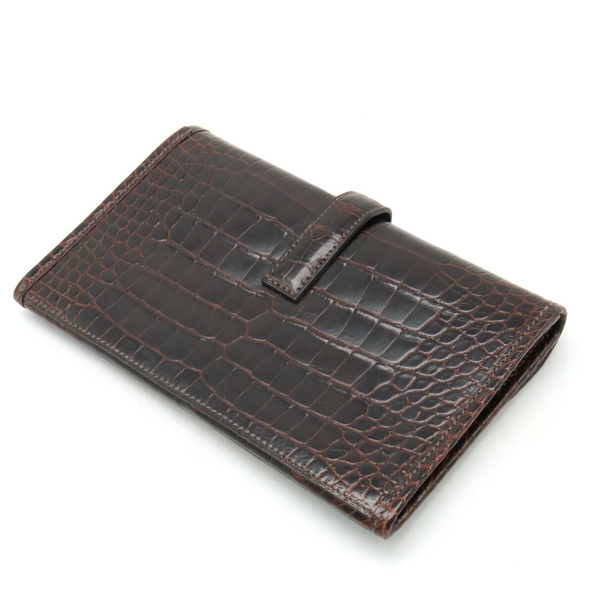 Hermes Jige Alligator Clutch Bag