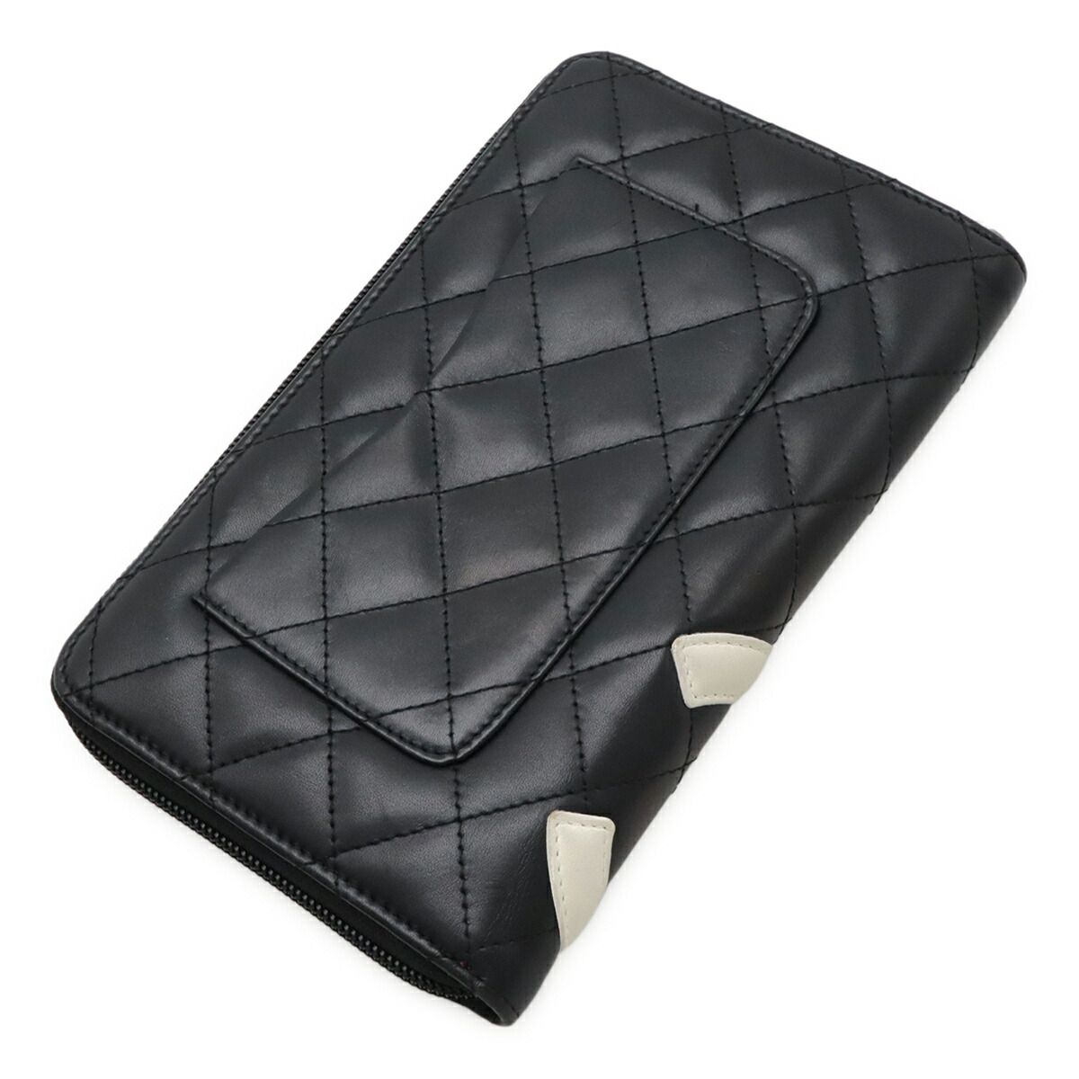 Chanel Cambon Line Organizer Long Wallet Calfskin