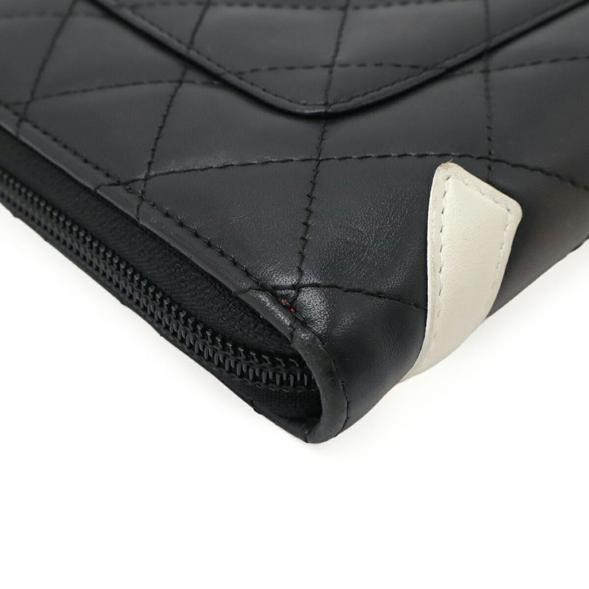 Chanel Cambon Line Organizer Long Wallet Calfskin