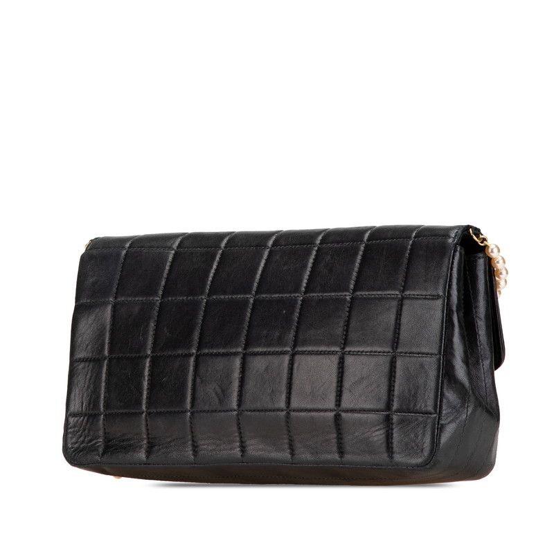 Chanel Choco Bar Lambskin Shoulder Bag