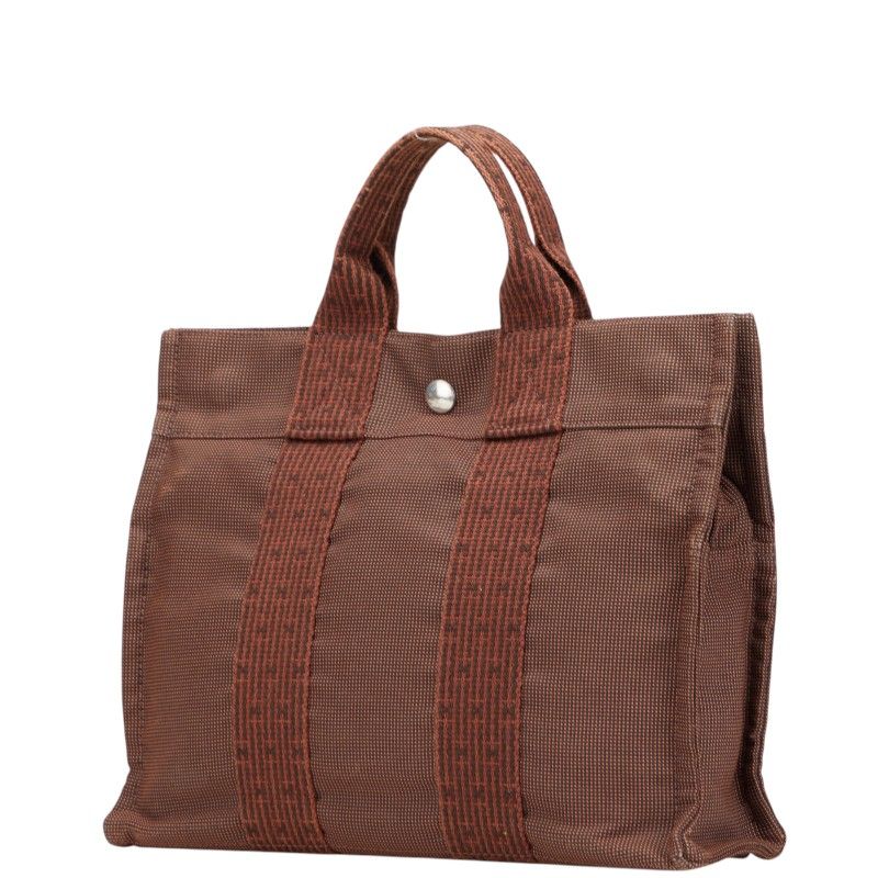 Hermes Herline Canvas Tote Bag
