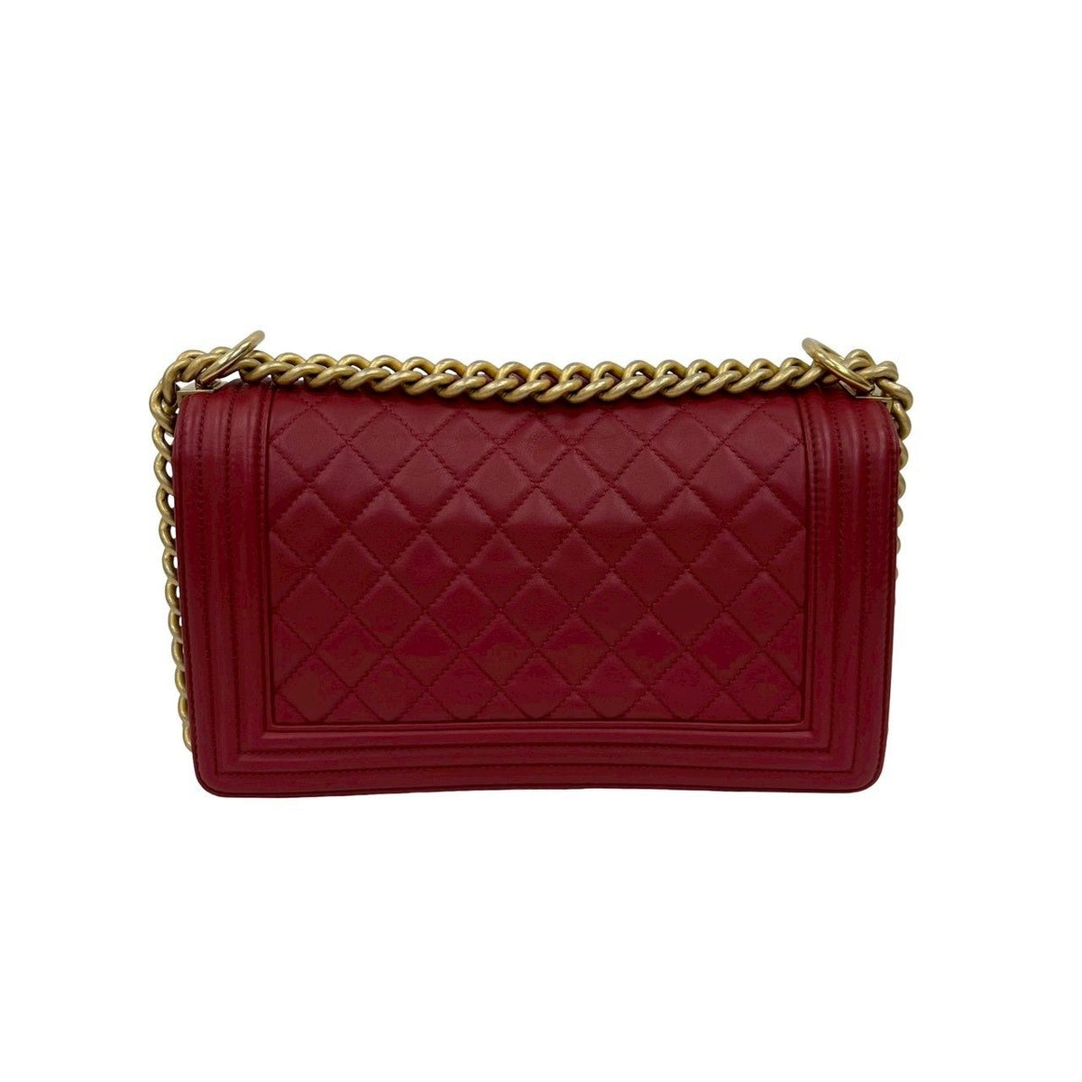 CHANEL Boy Chanel Lambskin Shoulder Bag