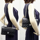 Chanel Grained Calfskin Classic Small 2way Bag A01113