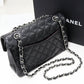 Chanel Grained Calfskin Classic Small 2way Bag A01113