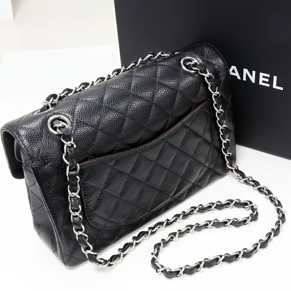 Chanel Grained Calfskin Classic Small 2way Bag A01113