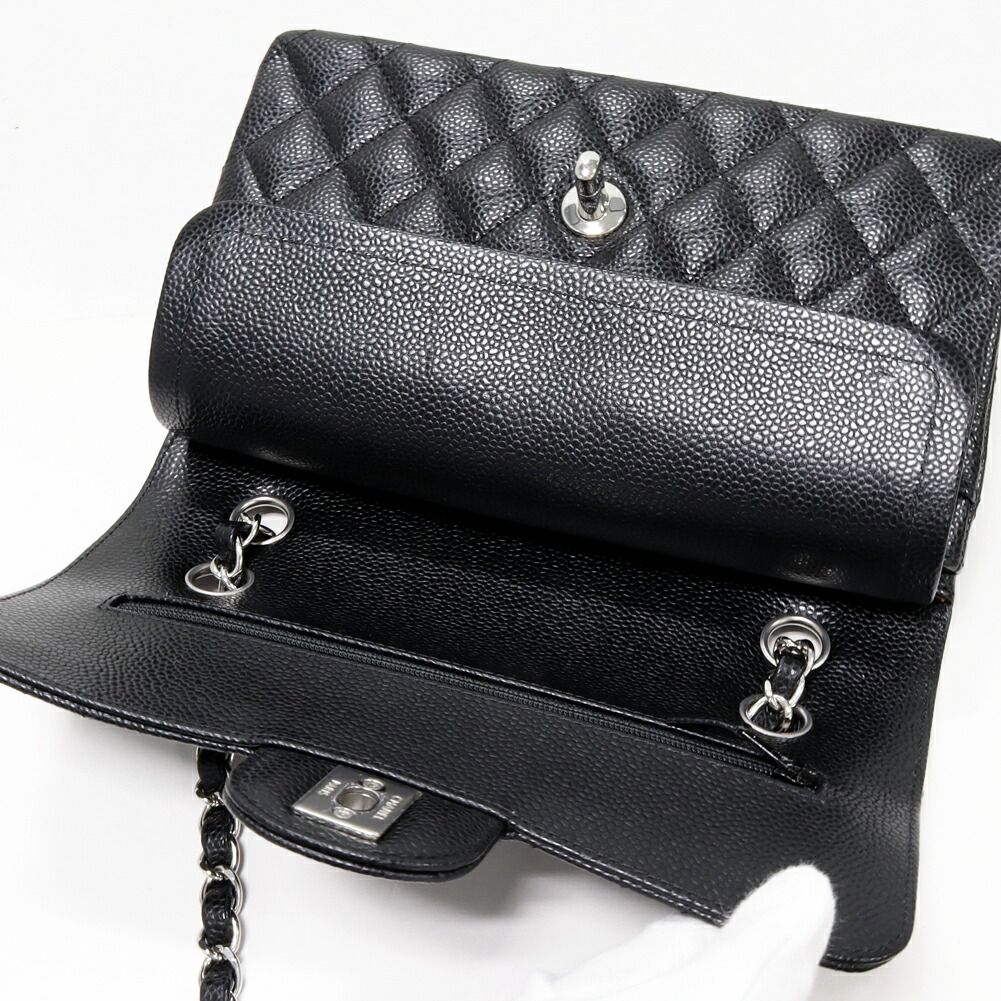Chanel Grained Calfskin Classic Small 2way Bag A01113