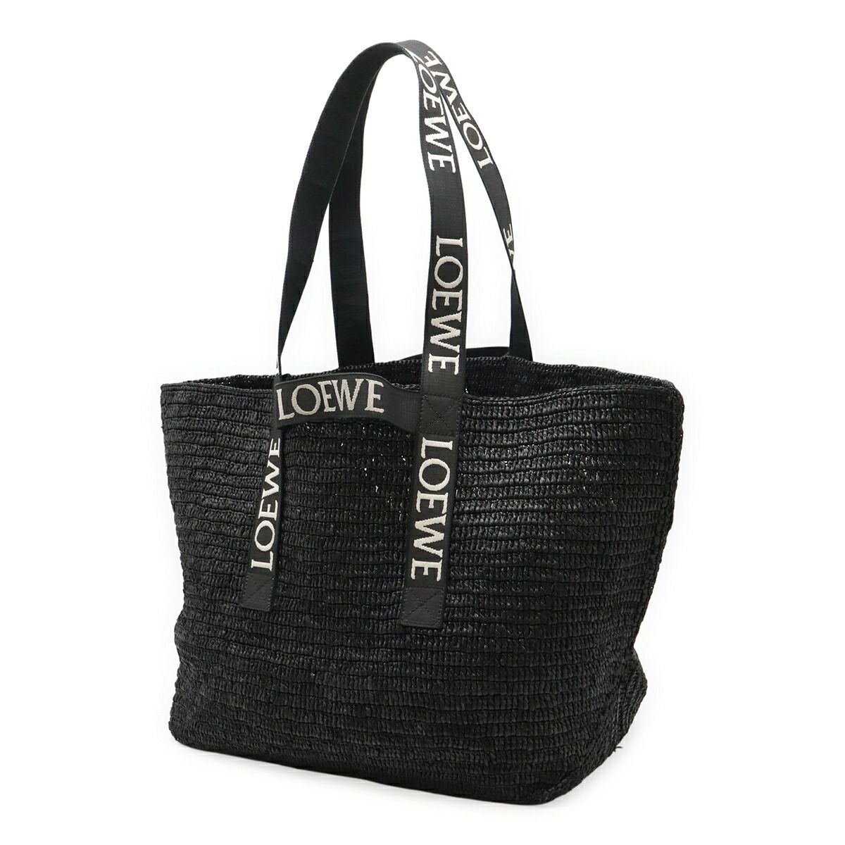 Loewe Fold Shopper Raffia Shoulder Bag