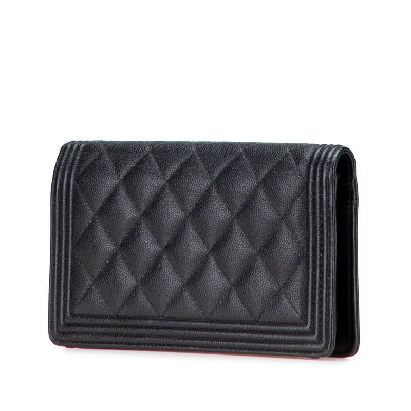 Chanel Boy Chanel Caviar Long Wallet