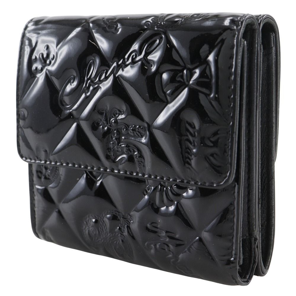 Chanel Icon Line Patent Leather Wallet