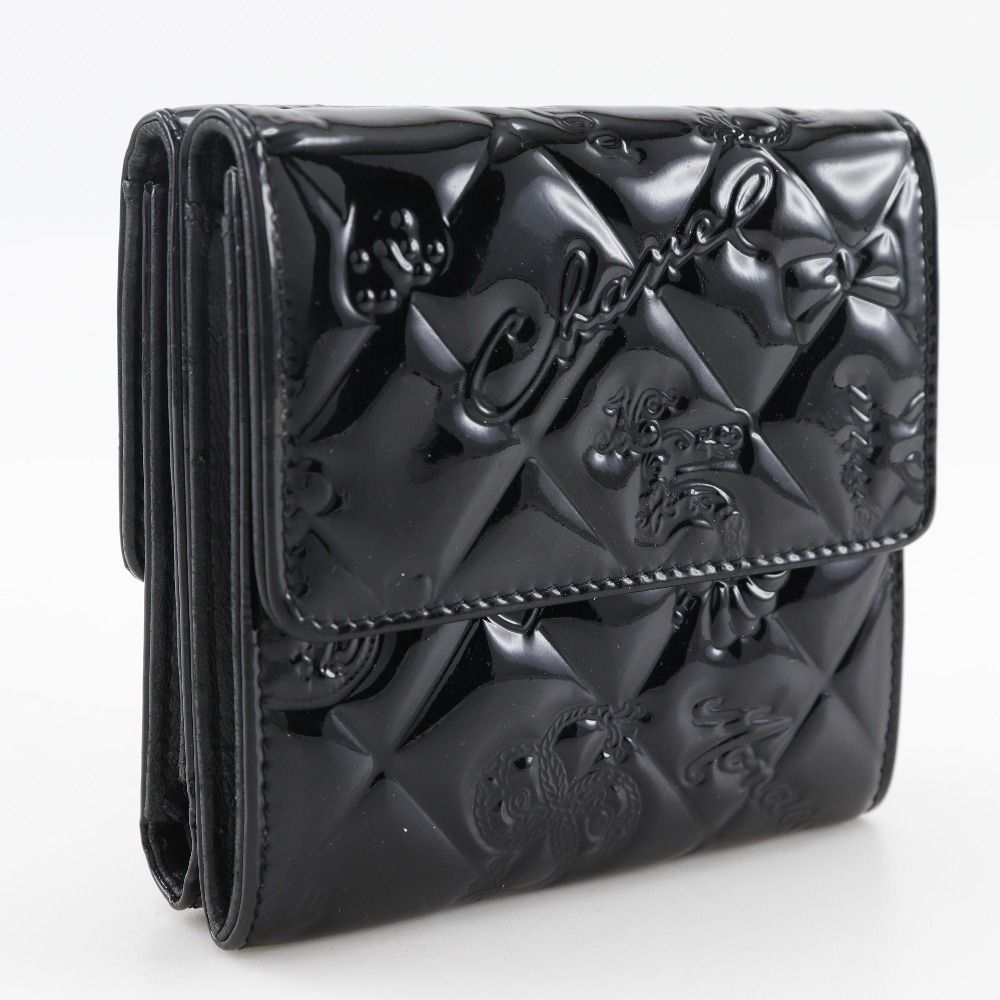 Chanel Icon Line Patent Leather Wallet