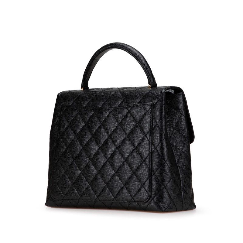 Chanel Coco Mark Matelasse Caviar Skin Handbag