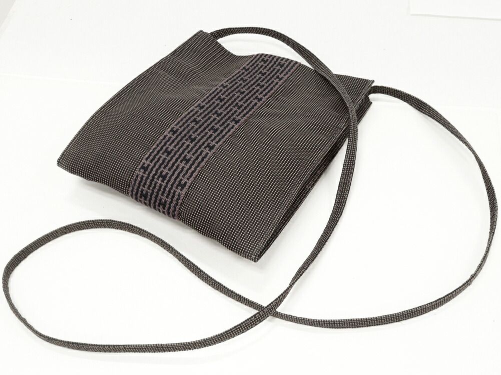 Hermes Herline Pochette Canvas Shoulder Bag