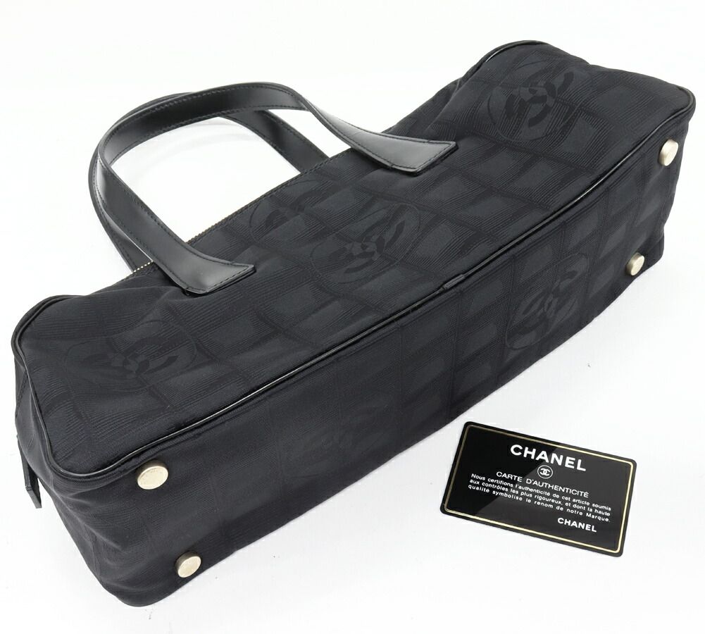 Chanel New Travel Line Nylon Calfskin Handbag