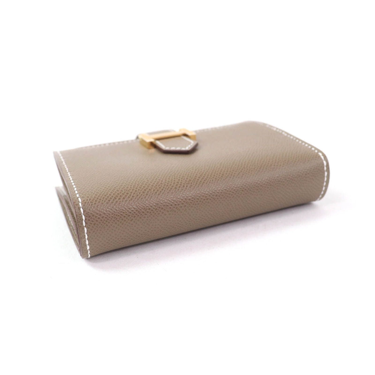Hermes Bearn Mini Vaugham Leather Mini Wallet