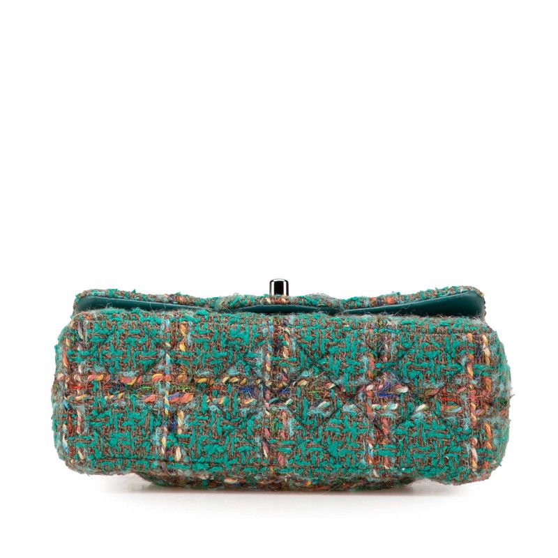 Chanel Matelasse20 Tweed Leather Shoulder Bag