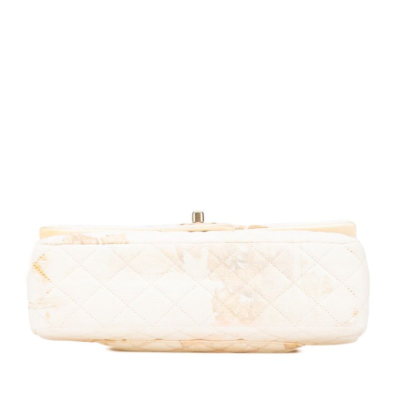 Chanel Matelasse 25 Cotton Leather Shoulder Bag