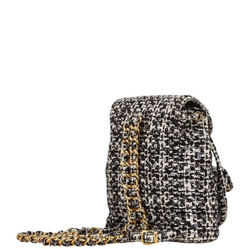 Chanel Coco Mark Matelass  Tweed Backpack