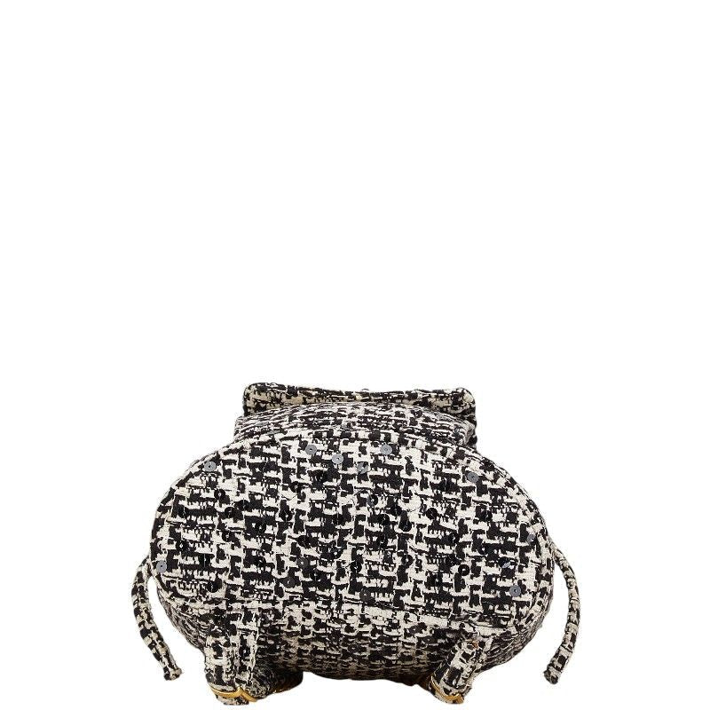 Chanel Coco Mark Matelass  Tweed Backpack