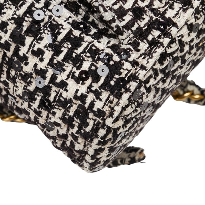 Chanel Coco Mark Matelass  Tweed Backpack
