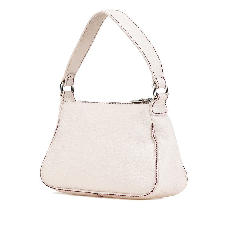 Chanel Logo Fringe Calf Shoulder Bag