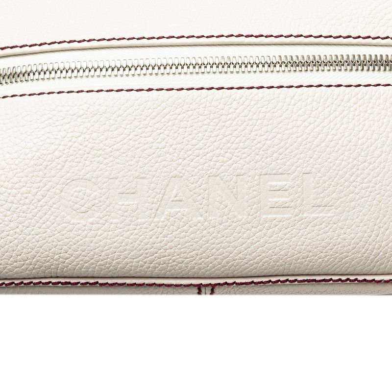 Chanel Logo Fringe Calf Shoulder Bag