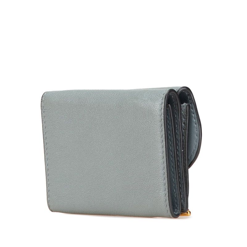 Dior Saddle Lotus Leather Compact Wallet