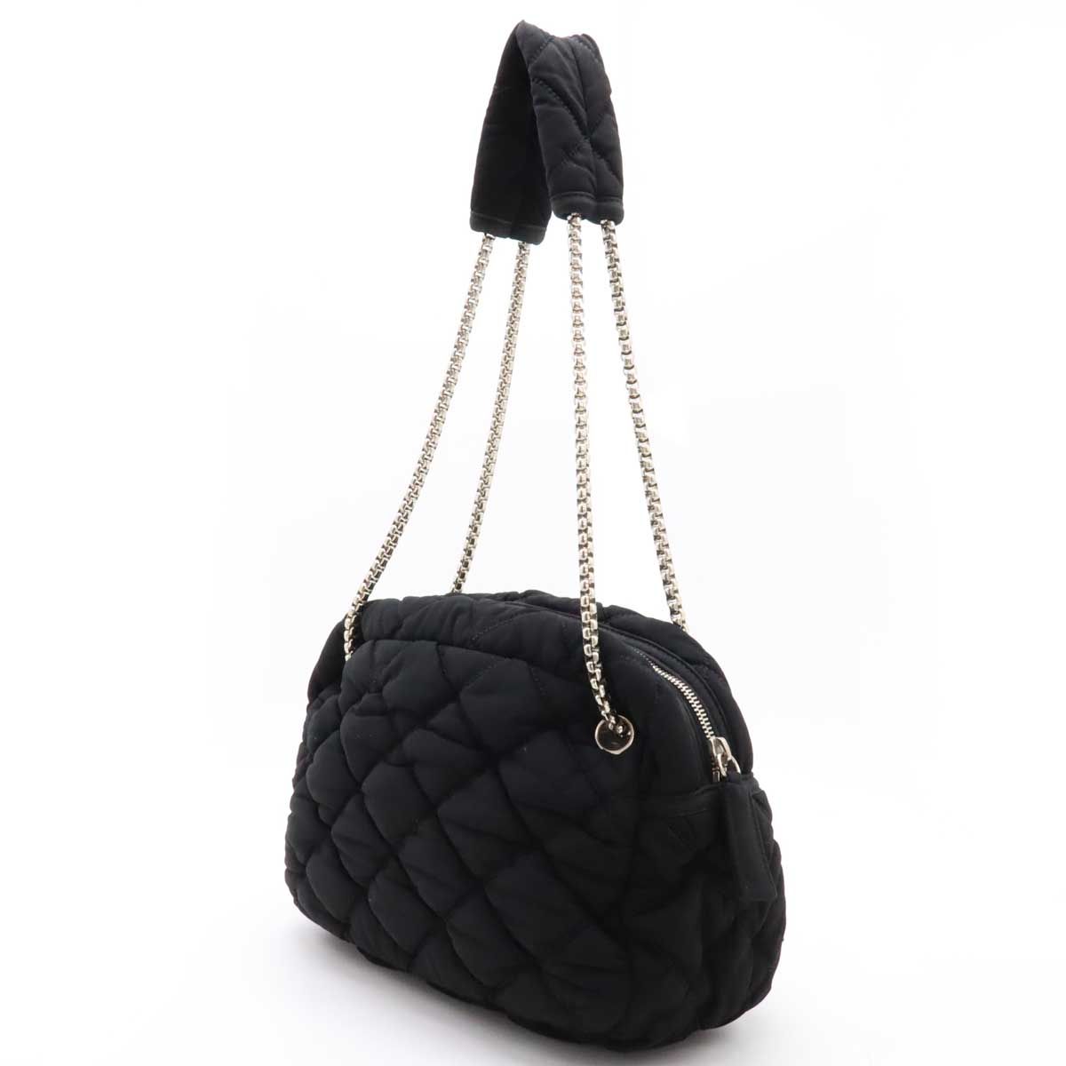 Chanel Bubble Quilt Cotton Shoulder Bag