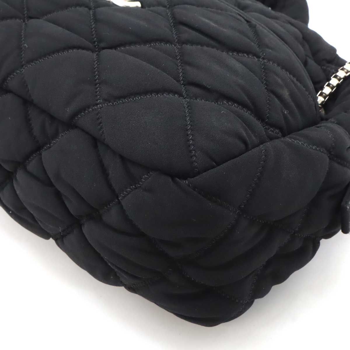 Chanel Bubble Quilt Cotton Shoulder Bag