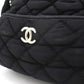 Chanel Bubble Quilt Cotton Shoulder Bag