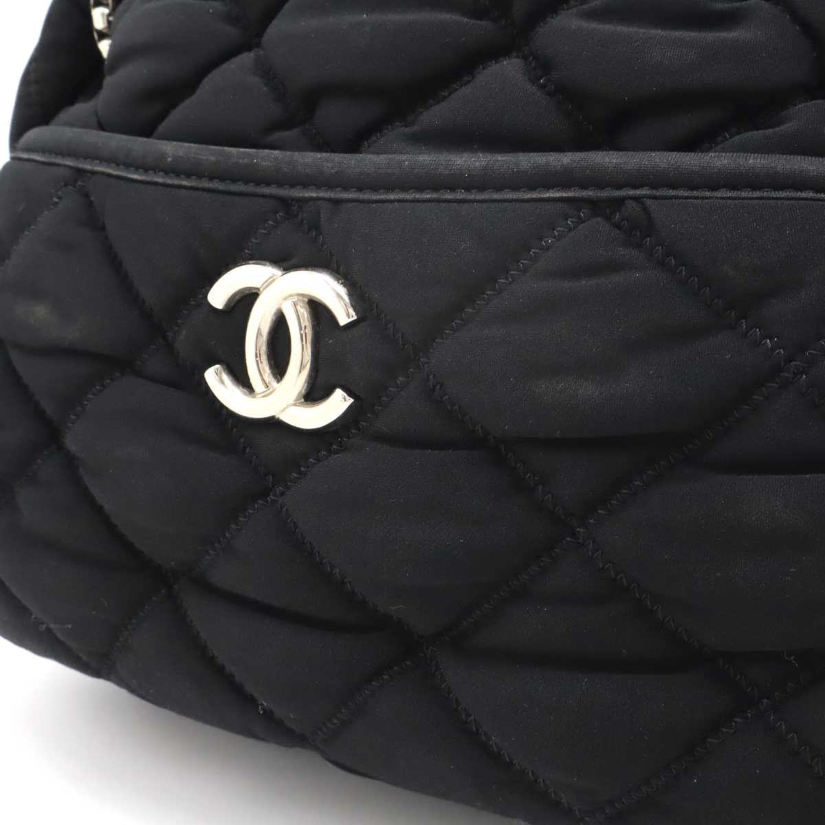 Chanel Bubble Quilt Cotton Shoulder Bag