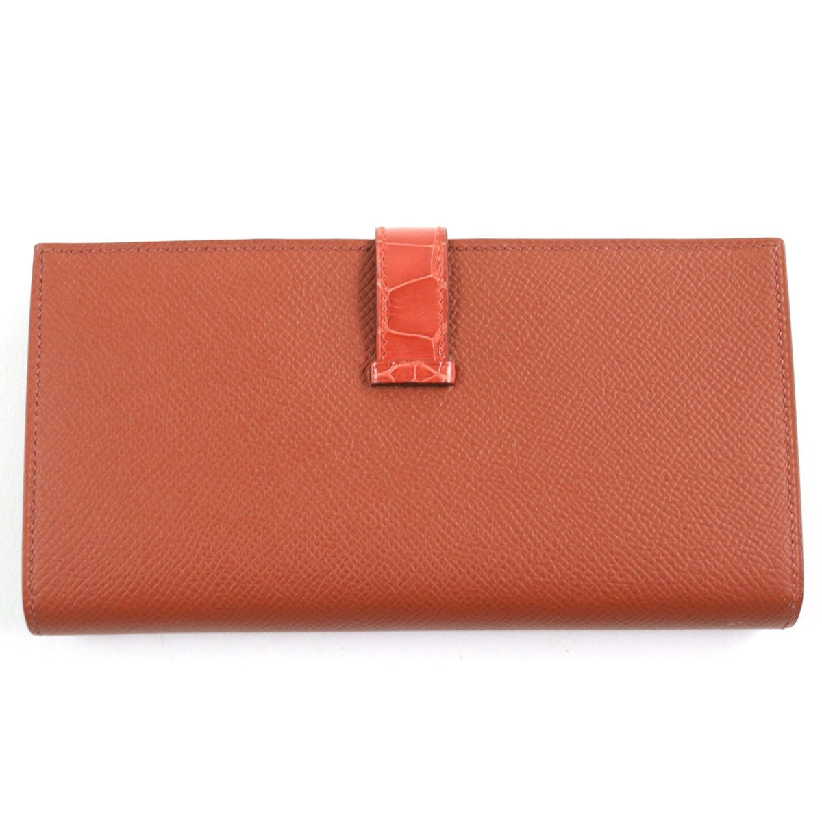 HERMES Crocodile Leather Wallet