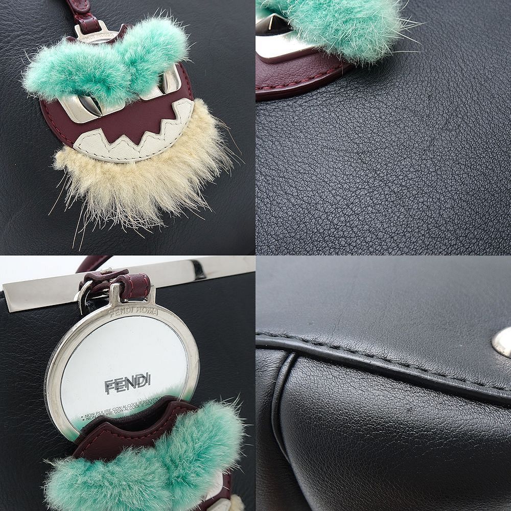 Fendi Leather Petit 2Jours Handbag 8BH253