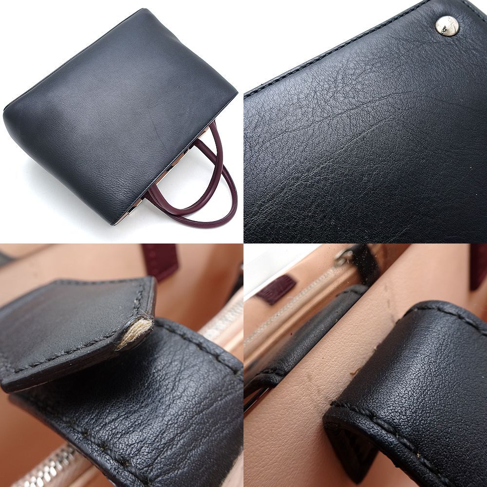 Fendi Leather Petit 2Jours Handbag 8BH253