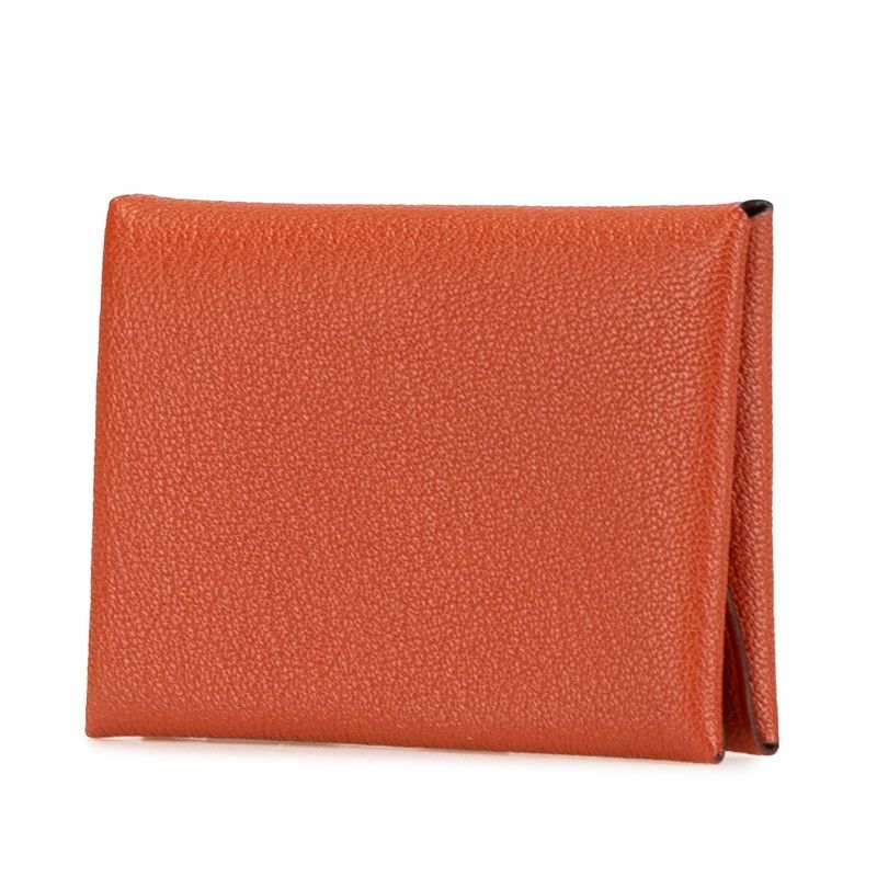 Herm s Calvi Duo Chevre Card Coin Case